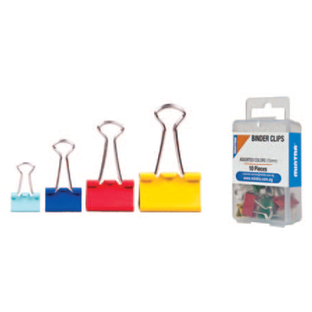 Pince double clip 19mm COULEUR bte de 6 MINTRA