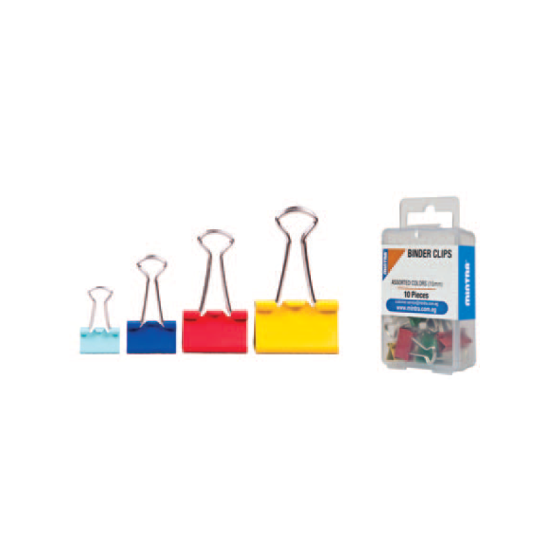 Pince double clip 25mm COULEUR bte de 4 MINTRA