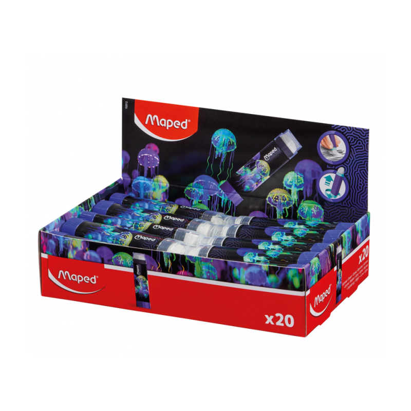 Gomme blanche bâton display DEEPSEA PARADISE Maped