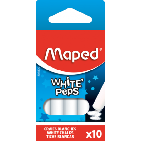 Craie bte de 10 blanche carbonate Maped