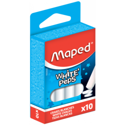 Craie bte de 10 blanche carbonate Maped