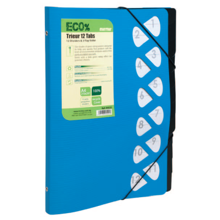 Trieur de document polypro 12 positions ECO% MINTRA