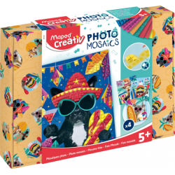 Set de mousse adhésive colorée PHOTO MOSAICS ADVENTURE  ANIMALS CREAT