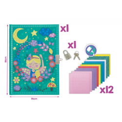 Set de mousse adhésive colorée SECRET MOSAICS JOURNAL CREATIV