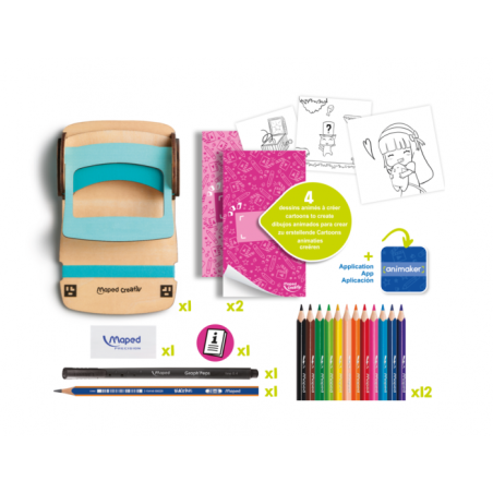 Set de coloriage ANIMAKER FLIP - POETIC CREATIVE MAPED