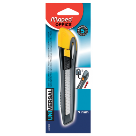 Cutter Universal plastique 9mm ss blister Maped