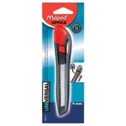 Cutter Universal plastique 9mm ss blister Maped