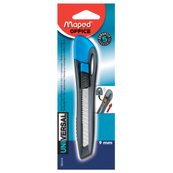Cutter Universal plastique 9mm ss blister Maped