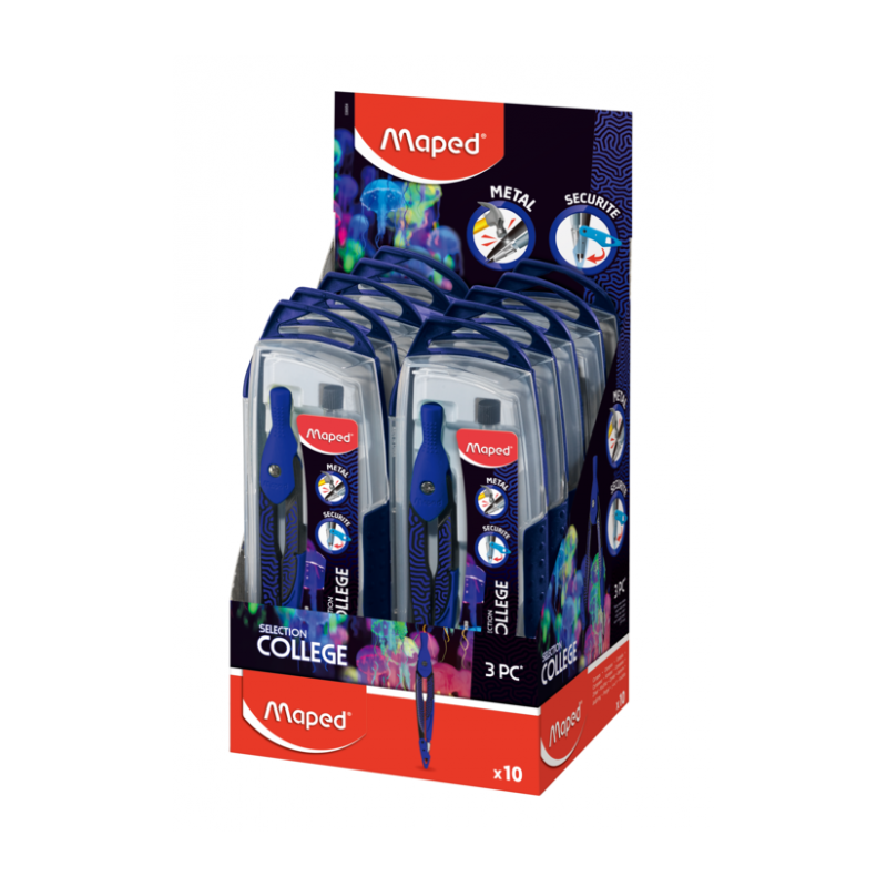 Compas en coffret 3 pièces DEEPSEA PARADISE Maped