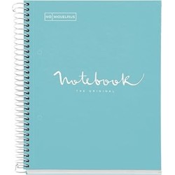 Note book EMOTION A5 5x5 120flles couv cartonnée Miquelrius