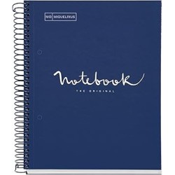 Note book EMOTION A5 5x5 120flles couv cartonnée Miquelrius