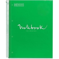 Note book EMOTION A5 5x5 120flles couv cartonnée Miquelrius