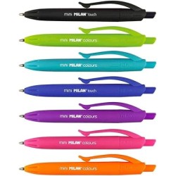 Stylo à bille rétractable (poch de 7) P1 touch mini Milan
