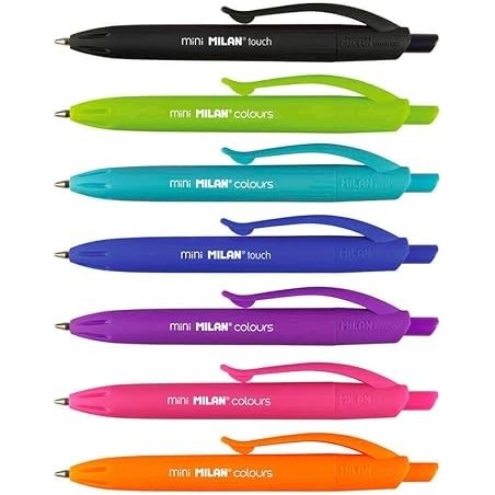Stylo à bille rétractable (poch de 7) P1 touch mini Milan