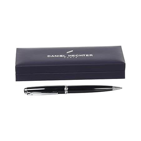 Stylo à bille Laque chocolat en coffret Daniel Hechter