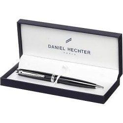 Stylo à bille Laque chocolat en coffret Daniel Hechter