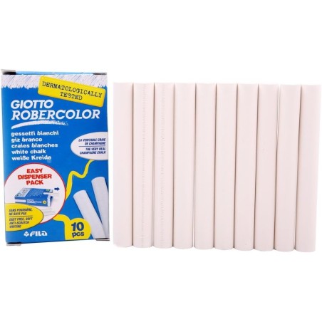 Craie bte de 10 Blanc Robercolor
