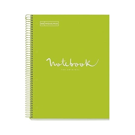 Note book EMOTION A4 5x5 80flles couv cartonnée Miquelrius