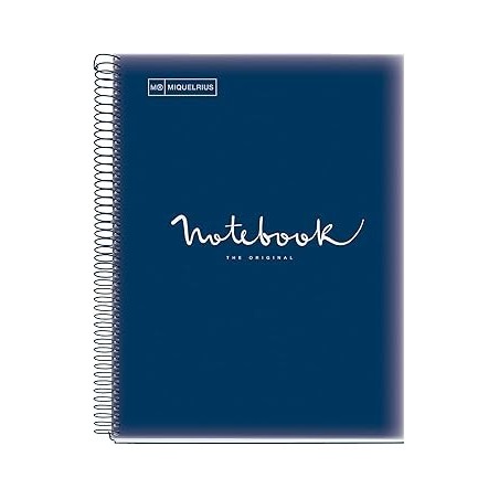 Note book EMOTION A4 5x5 80flles couv polypro Miquelrius