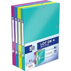 Boîte de classement cartonnée dos 25 Oxford Elba