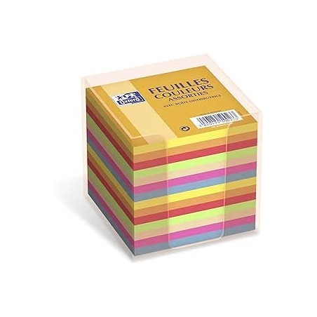 Bloc cube 9x9x9 S et g assortie a et c support Oxford