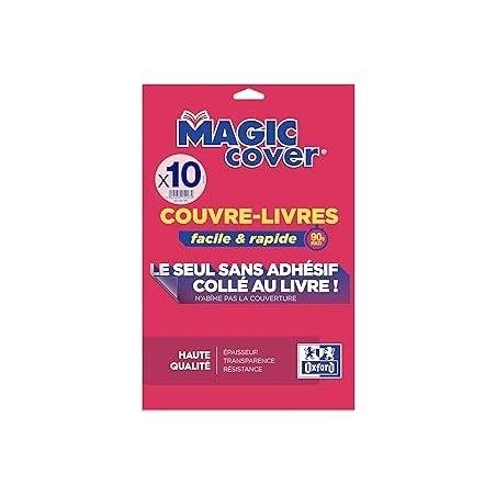 Couvre livre A4 Magic cover transparent Elba