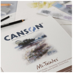 Feuille dessin mi-teintes pastel 160g 50x65 Canson