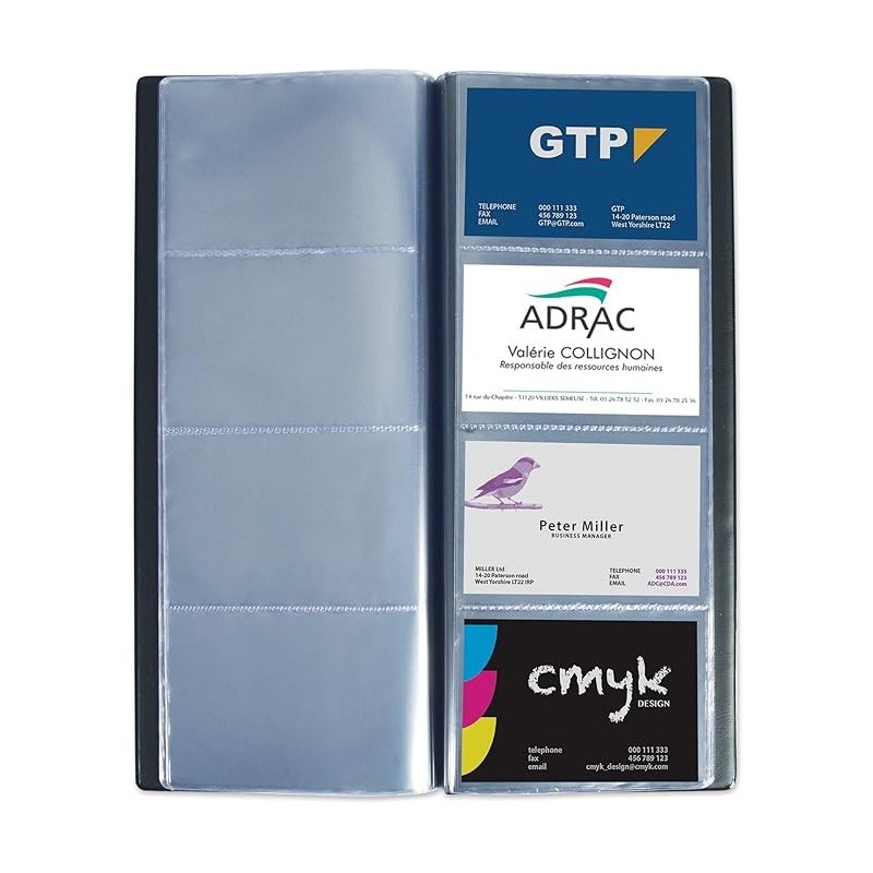 Porte carte de visite PVC 12x27 ELEGANCE Elba