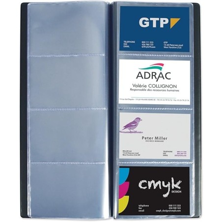 Porte carte de visite PVC 12x27 ELEGANCE Elba