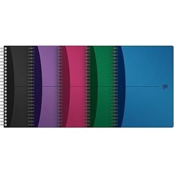 Cahier A5 seyes 180p 90g int. av règle marque-page Oxford