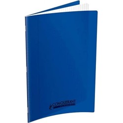 Cahier 24x32 seyes 96p 90g couv PP avec rabat Conquérant