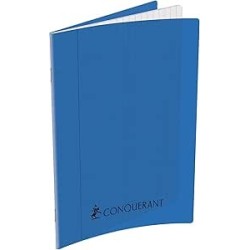 Cahier 24x32 seyès 192p 70g couverture plastique Conquérant