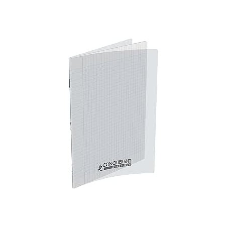 Cahier 24x32 4en1 agrafe 140p 90g seyes incolore couv pp Conquerant