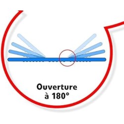 Cahier open flex agrafes 4 sections 240x320 140p optik p. Seyes