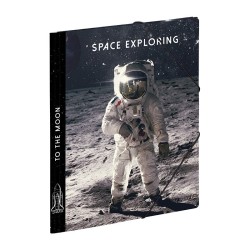 Chemise 3rabats à élastique A4 Carton SPACE CONQUEST  VIQUEL