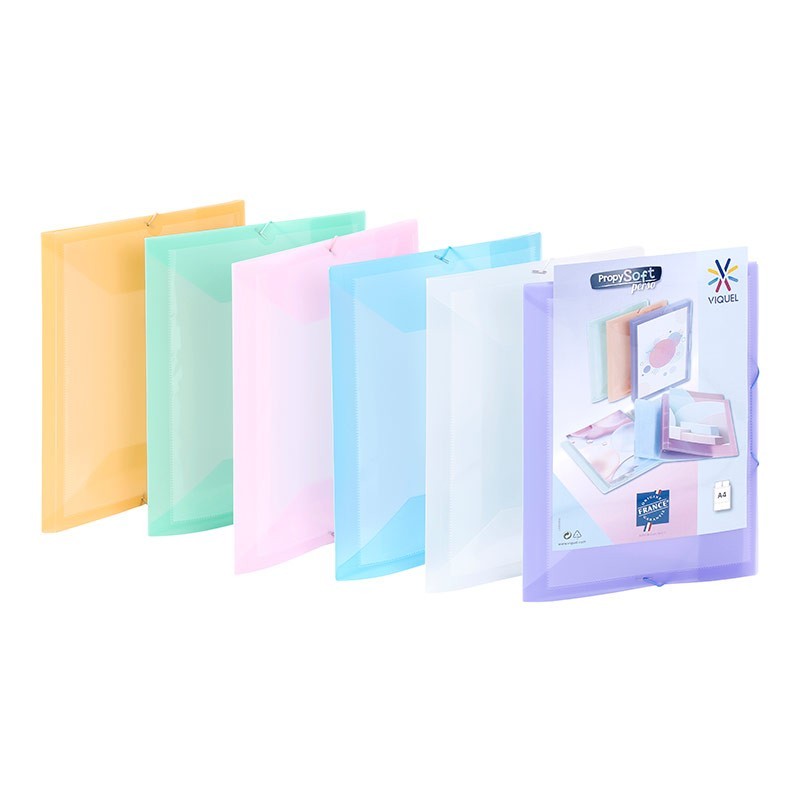 Chemise 3 rabats à élastique Plastique personnalisable Viquel