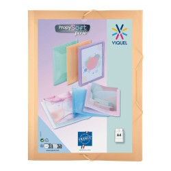 Chemise 3 rabats à élastique Plastique personnalisable Viquel