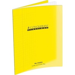 Cahier A4 seyes 96p 90g couverture plastique Conquérant