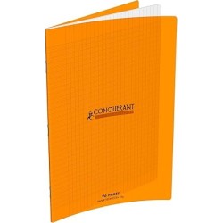 Cahier A4 seyes 96p 90g couverture plastique Conquérant