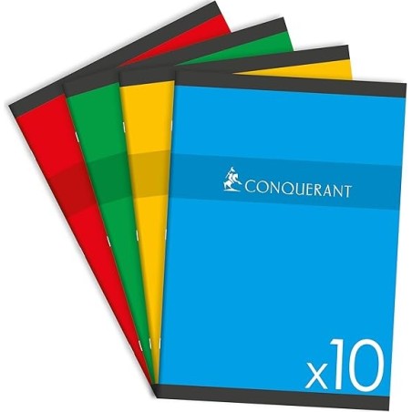 Cahier A4 5x5 96p 70g Conquérant
