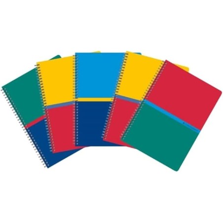 Cahier A4 180p 90g 5x5 reliure int. couv PP Conquérant
