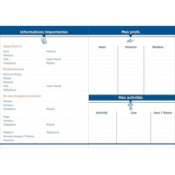 Cahier de textes FR Chi 15x21cm 266179Q QUOVADIS