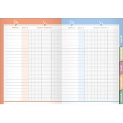 Cahier de textes FR Chi 15x21cm 266179Q QUOVADIS