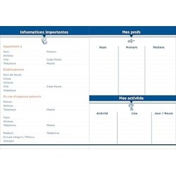 Cahier de texte 15x21 one way QUO VADIS