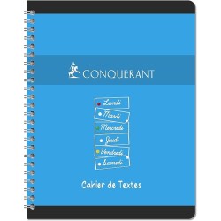 Cahier de texte intégral 17x22 124p 70g seyes Conquérant