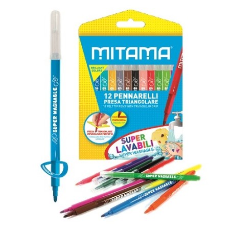 Feutre 12 couleurs JUMBO superwashable MITAMA