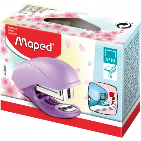 Mini agrafeuse VIVO PASTEL N°10 Assortie Maped