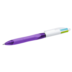 Stylo à bille 4 couleurs grip ss blister BIC
