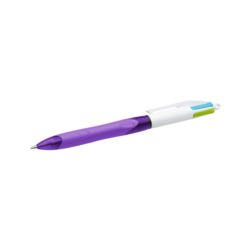 Stylo à bille 4 couleurs grip ss blister BIC