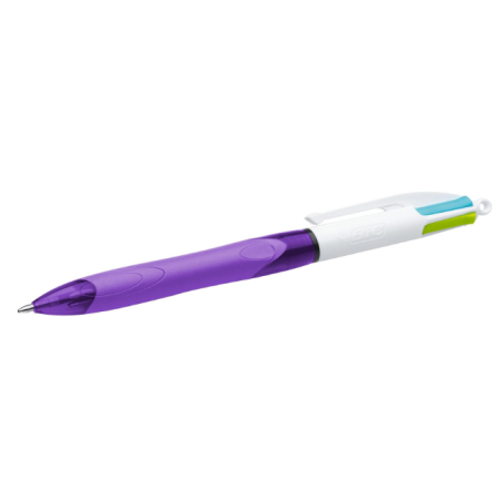 Stylo à bille 4 couleurs grip ss blister BIC